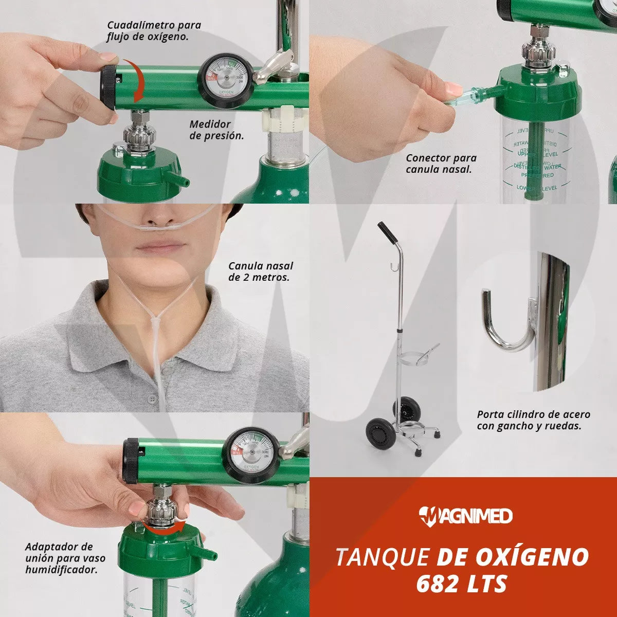 Cuerpo de aluminio con núcleo de latón, asegurando durabilidad y resistencia.
