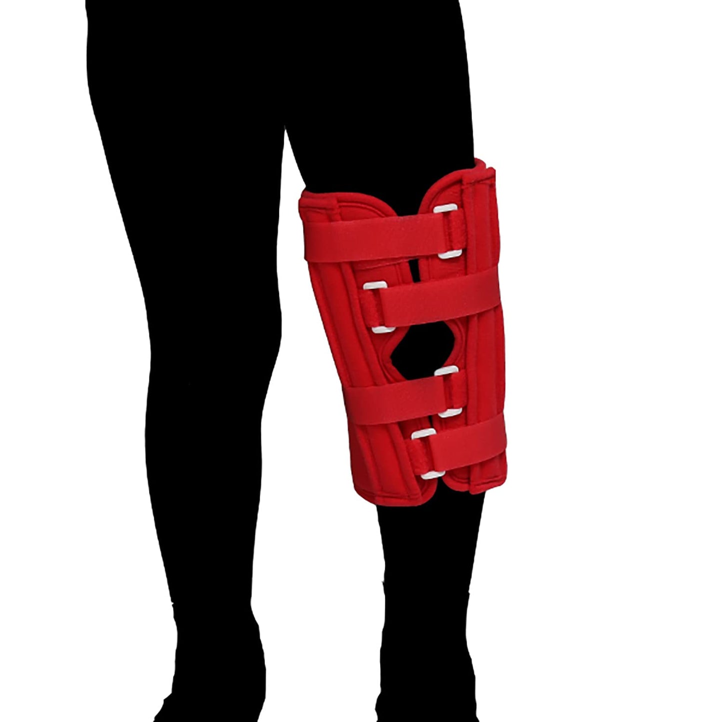 Inmovilizador Férula Infantil De Rodilla Post Operatoria Ortopédica Color Rojo