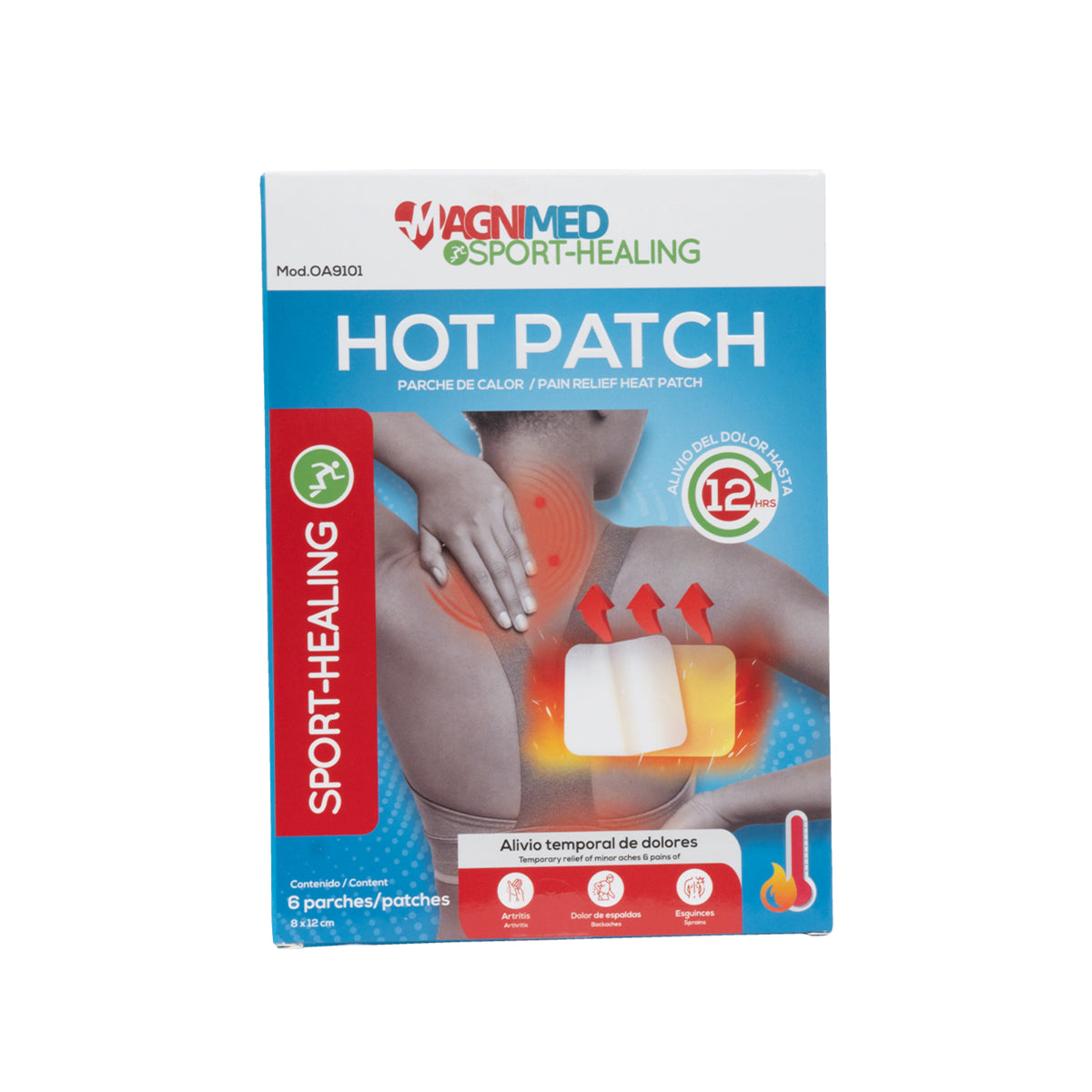 Parches de calor para relajar músculos/aliviar el estrés 6pz