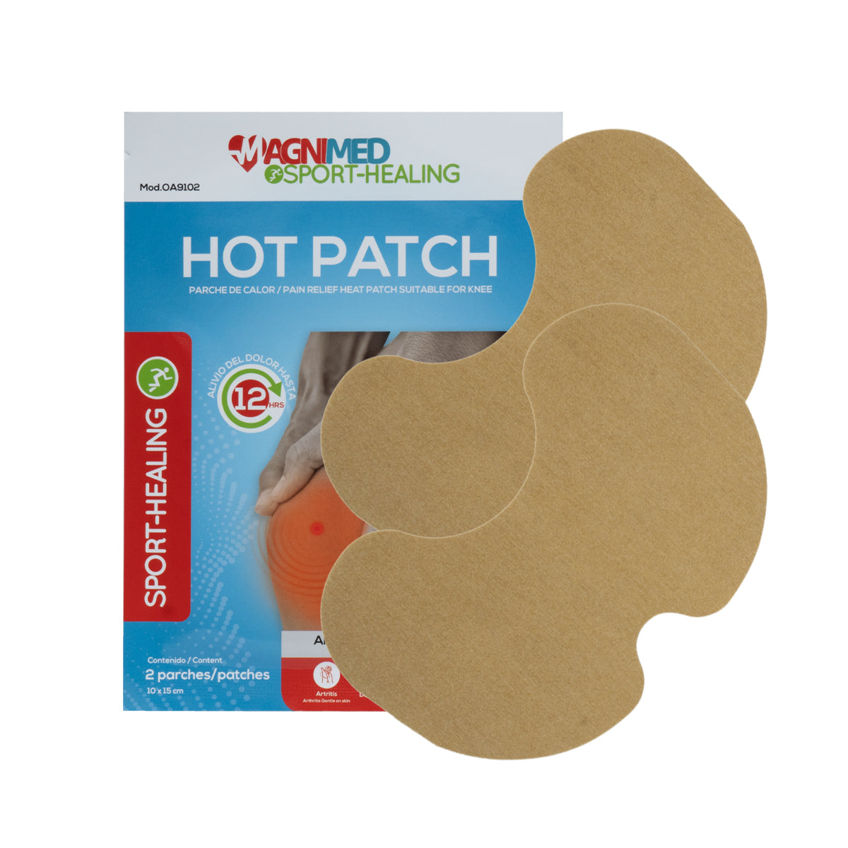 Parches de calor para rodilla alivio de dolor 6pz