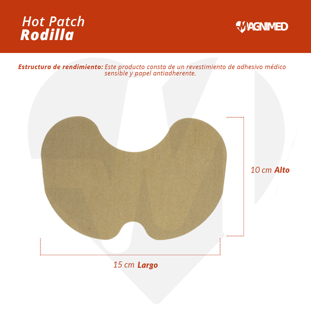 Parches de calor para rodilla alivio de dolor 6pz