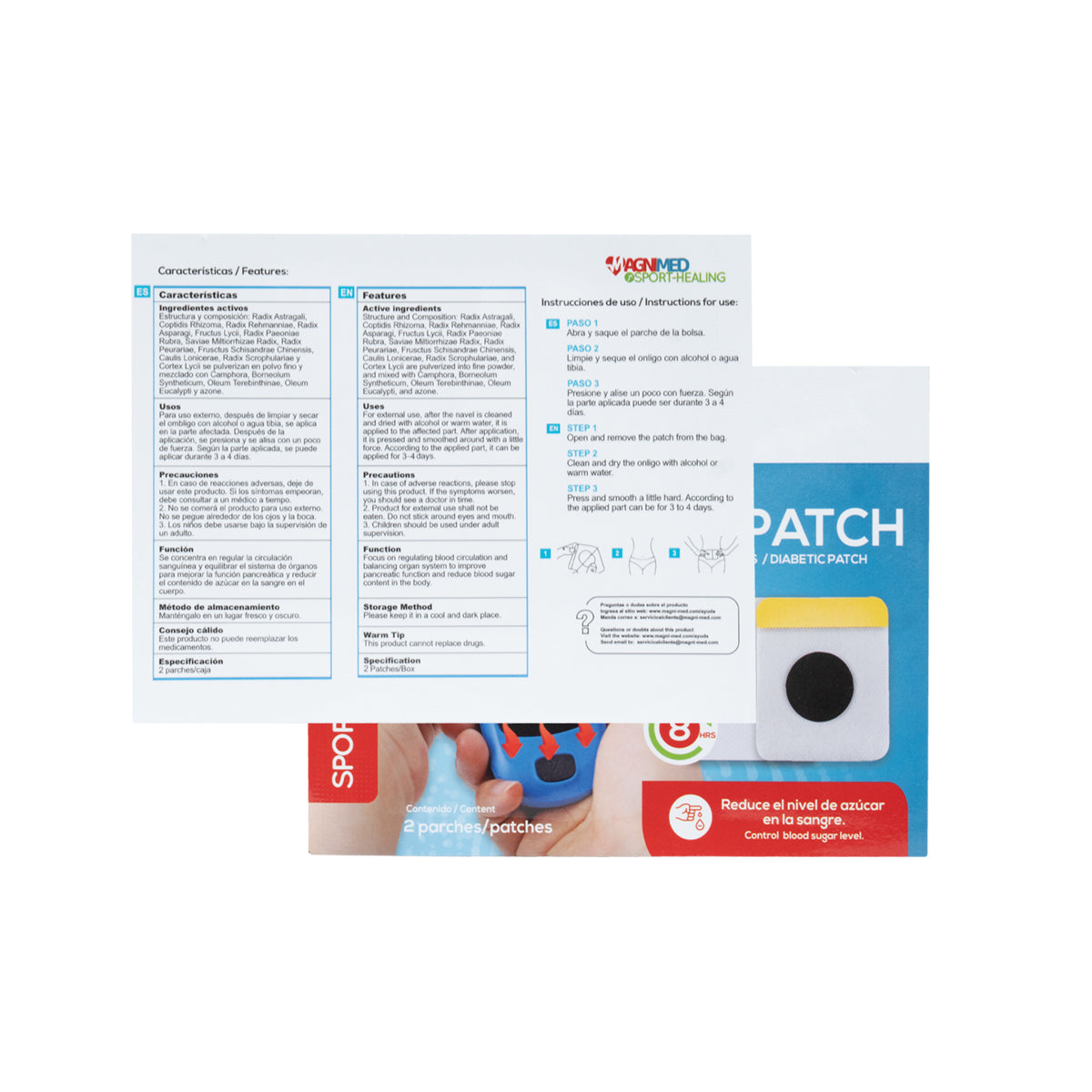 Parches Para Disminuir Los Niveles De Glucosa / Diabetes 6pz