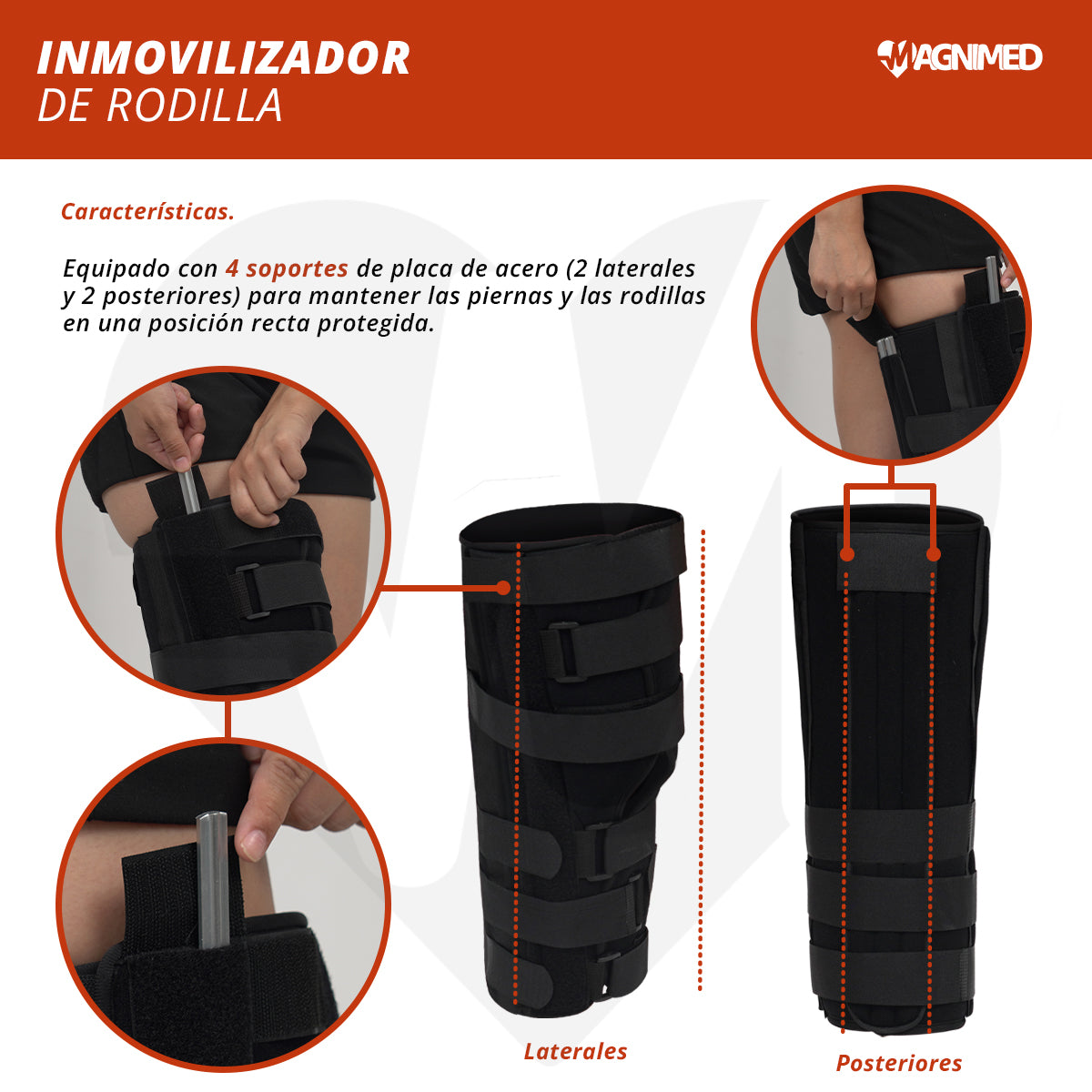 Correos de velcro elástico transpirable
