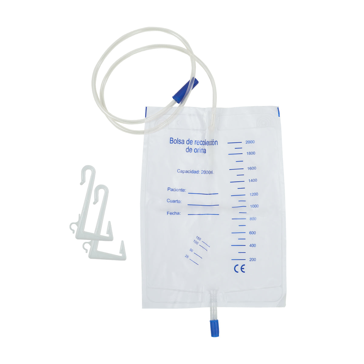 Bolsa Recolectora de Orina 2000 Ml para Cama - 10 Piezas