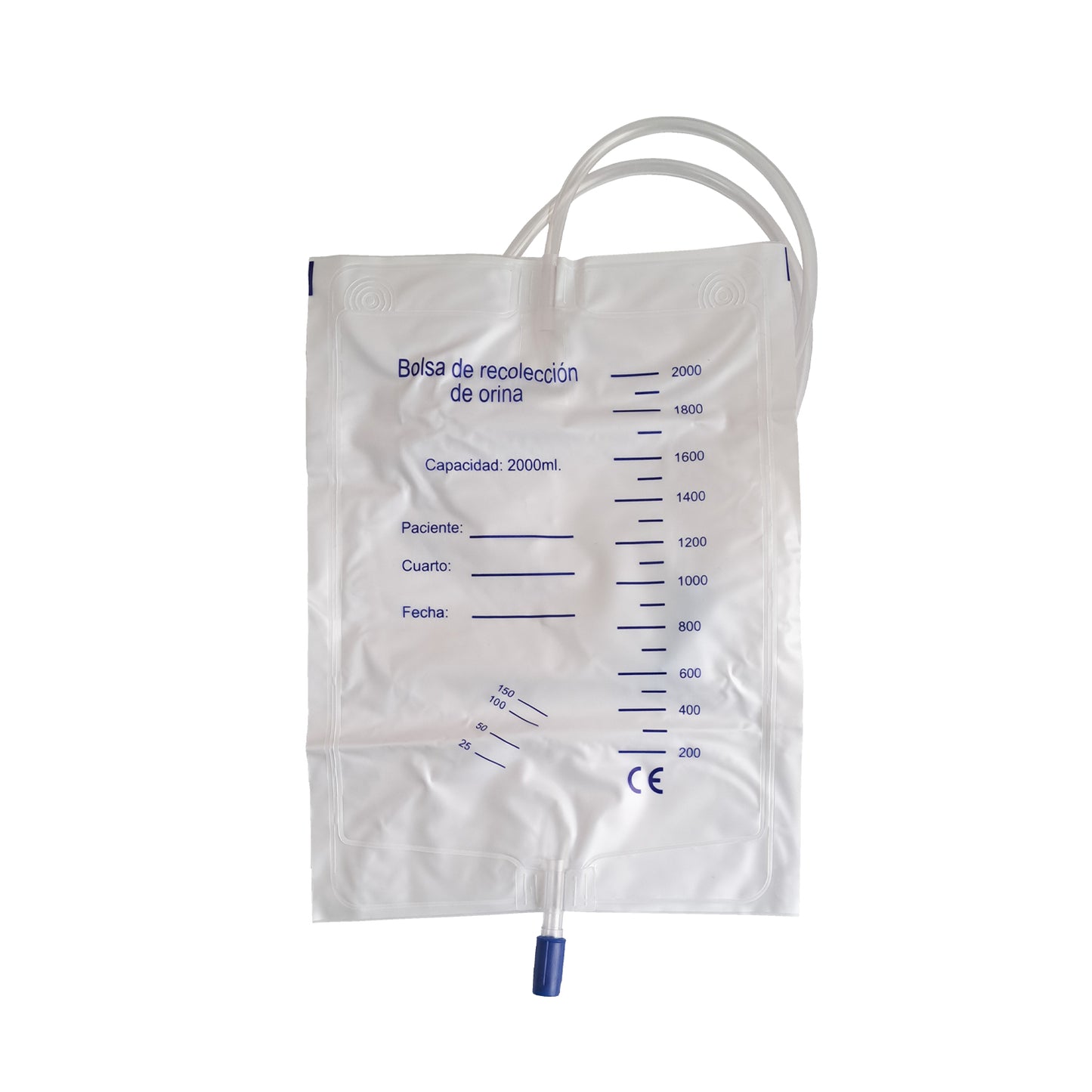 Bolsa Recolectora de Orina 2000 Ml para Cama - 10 Piezas