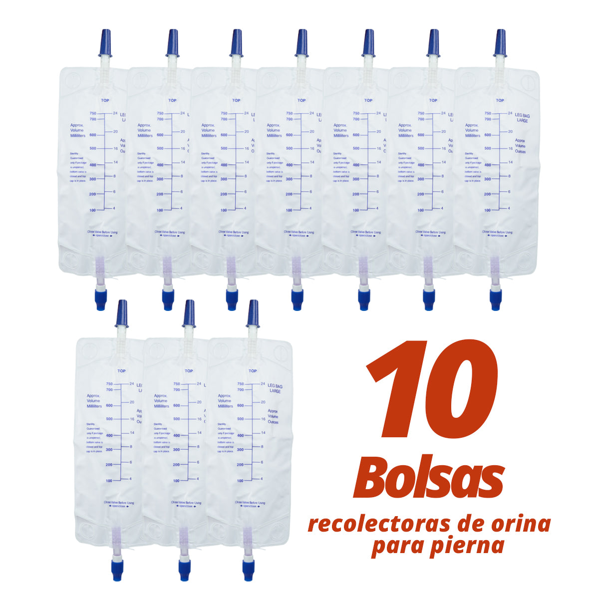 Kit Bolsas Recolectoras De Orina Para Pierna