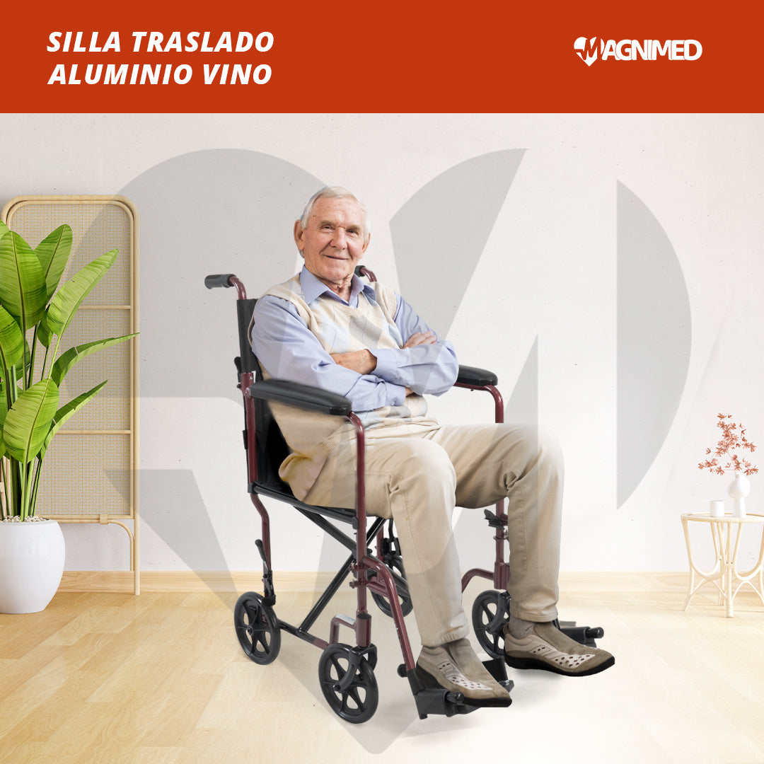 Silla de ruedas traslado vino