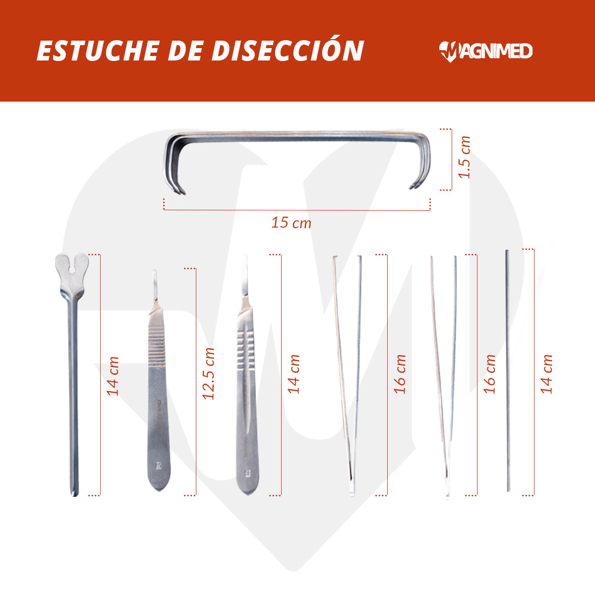 Incluye todos los campos quirúrgicos para una cirugía menor