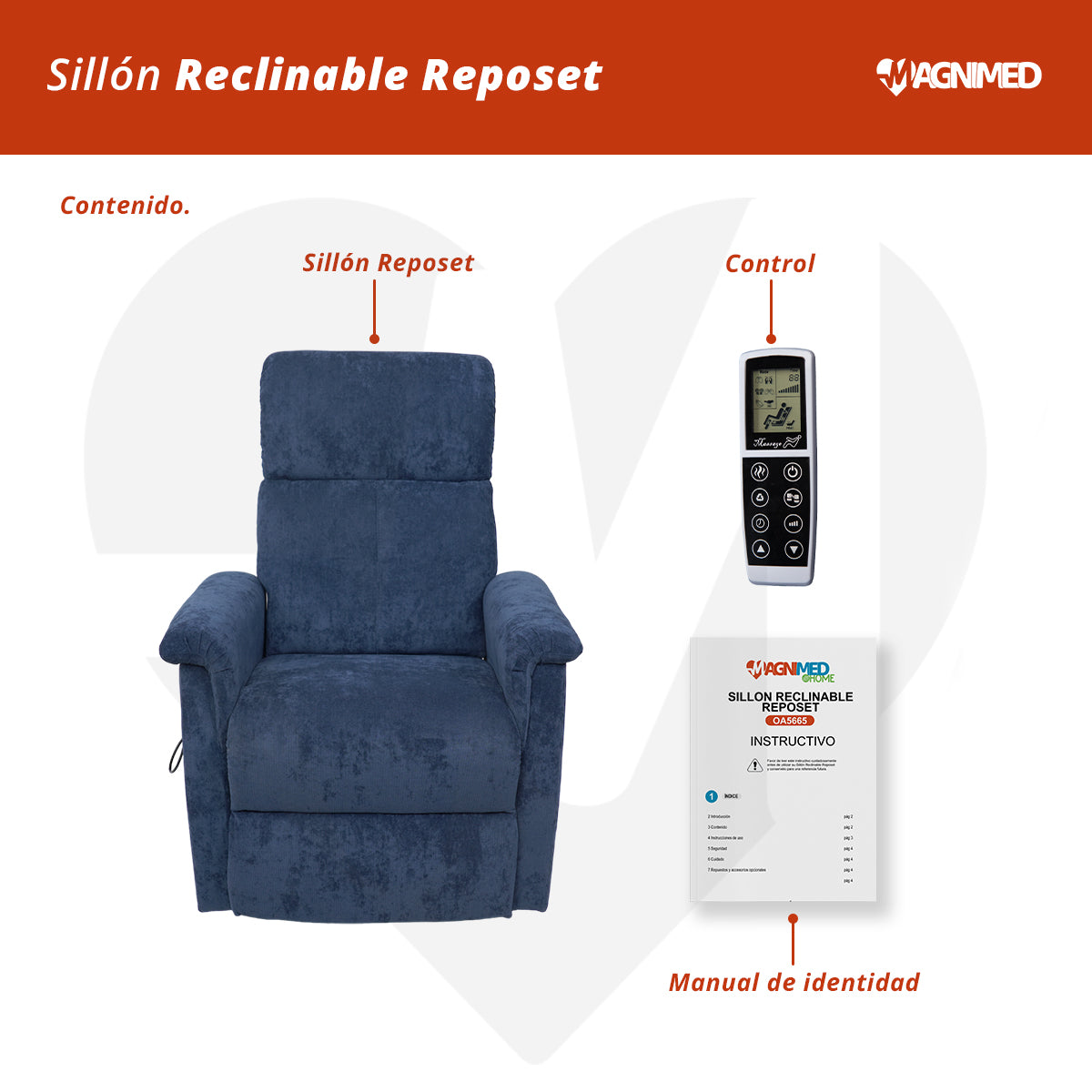 Sillón reclinable reposet