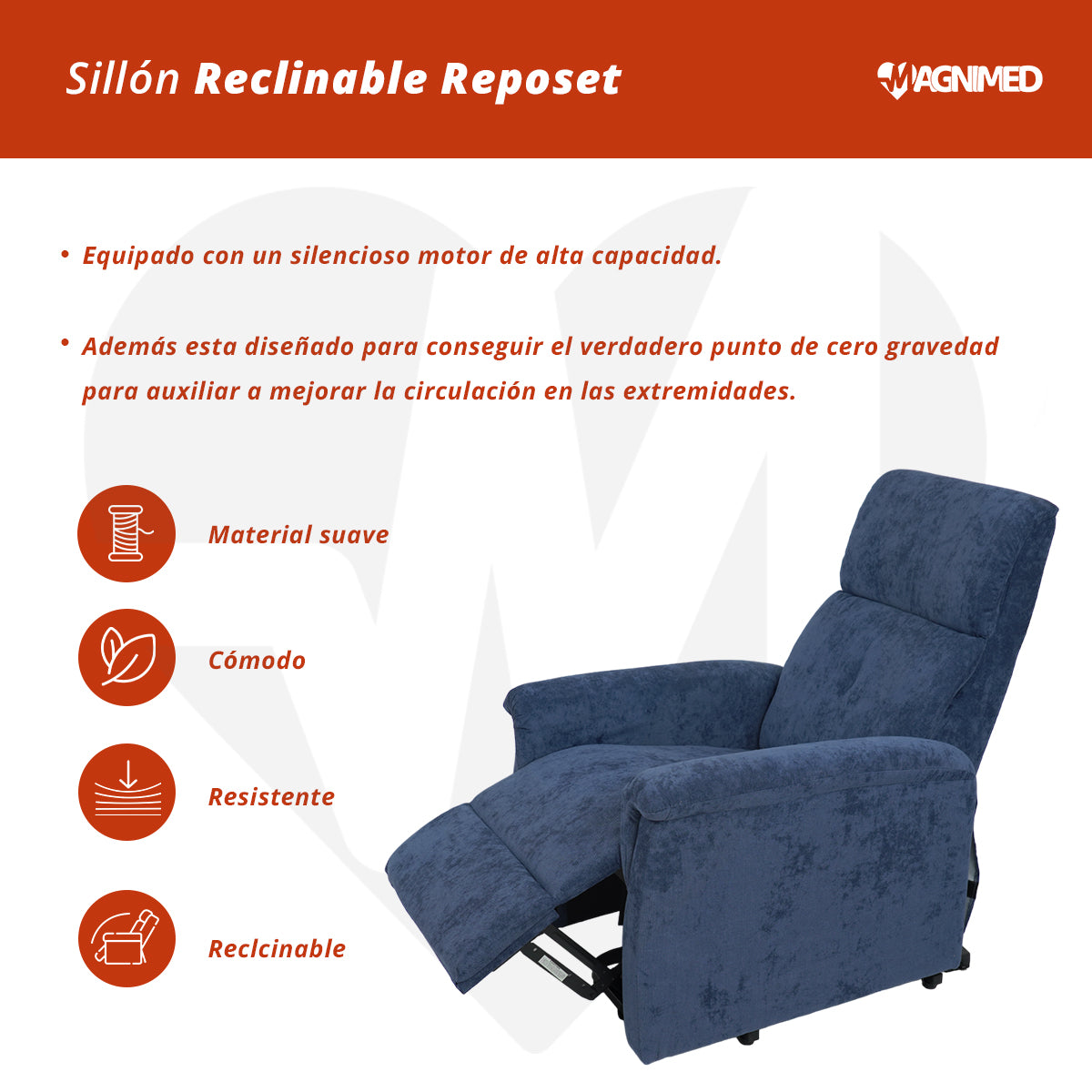 Sillón reclinable reposet