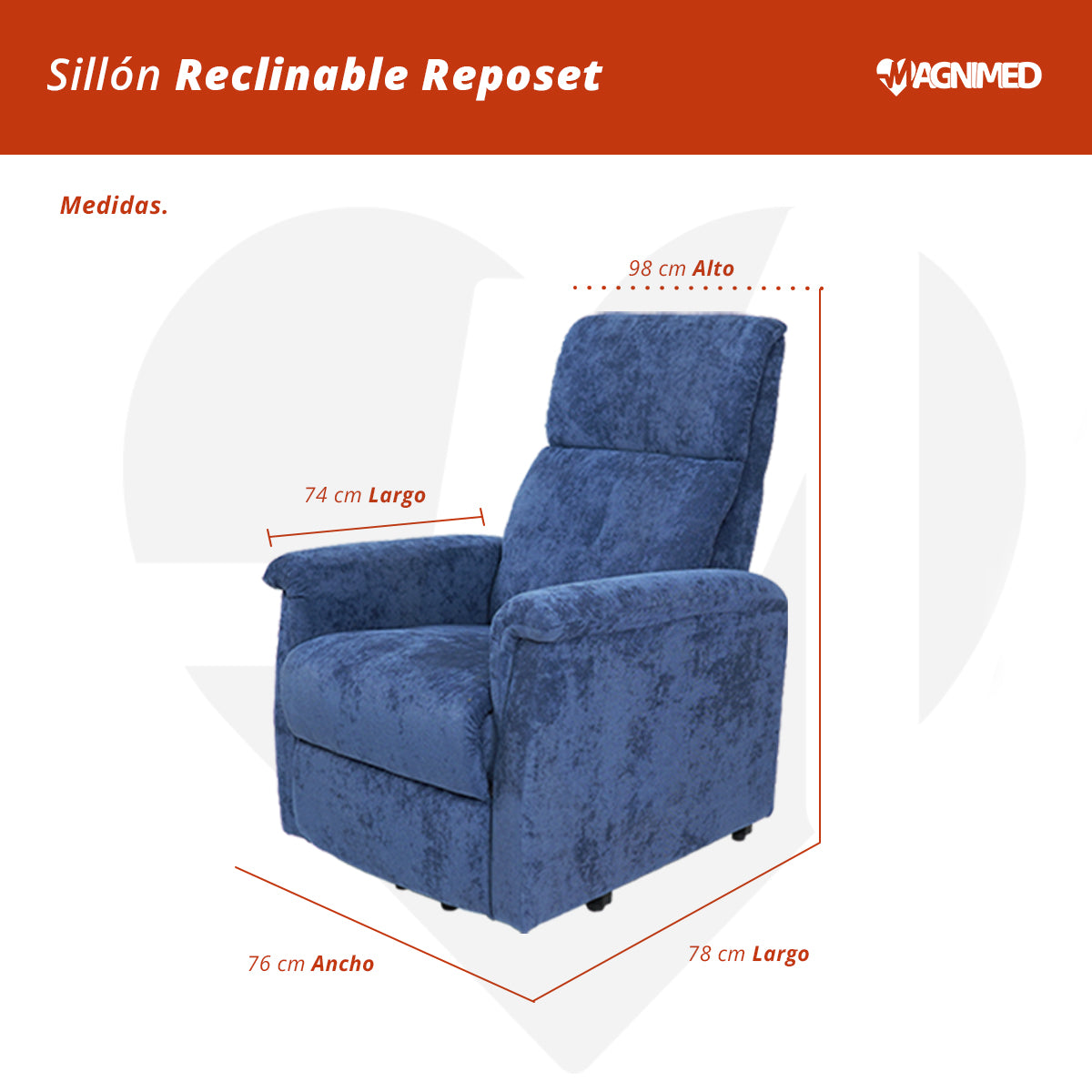 Sillón reclinable reposet