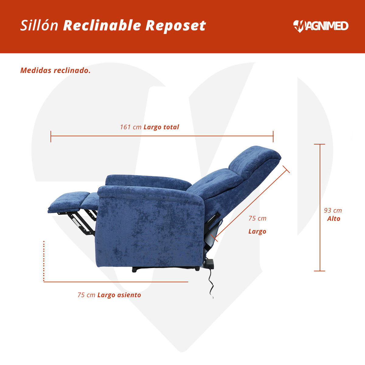 Sillón reclinable reposet