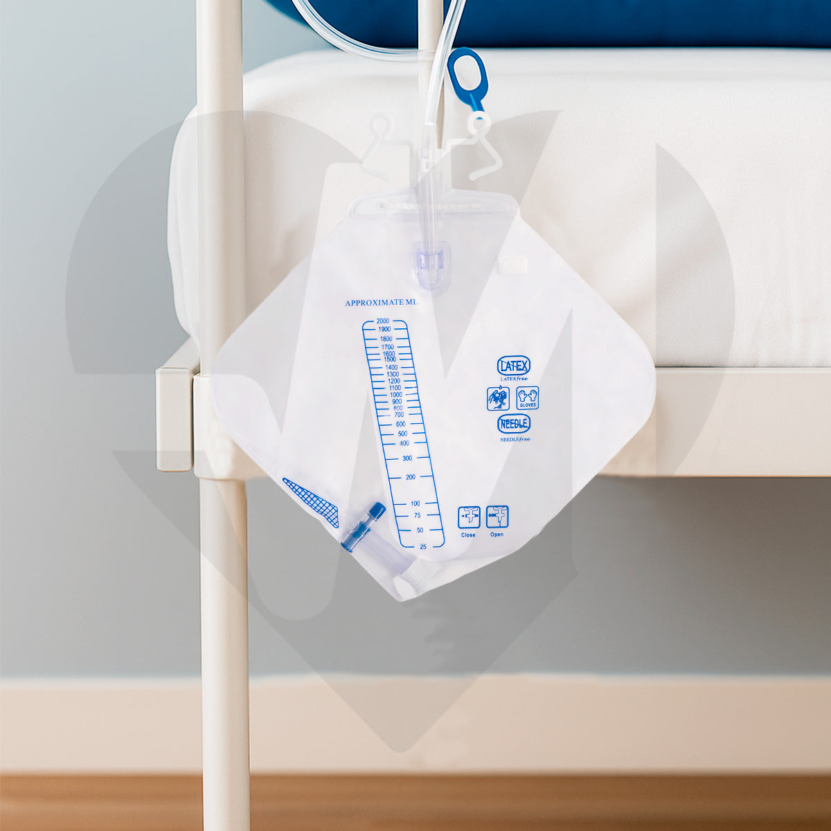 30 Piezas Bolsa Recolectora De Orina Para Cama Life 2000 ml Válvula Antirreflujo