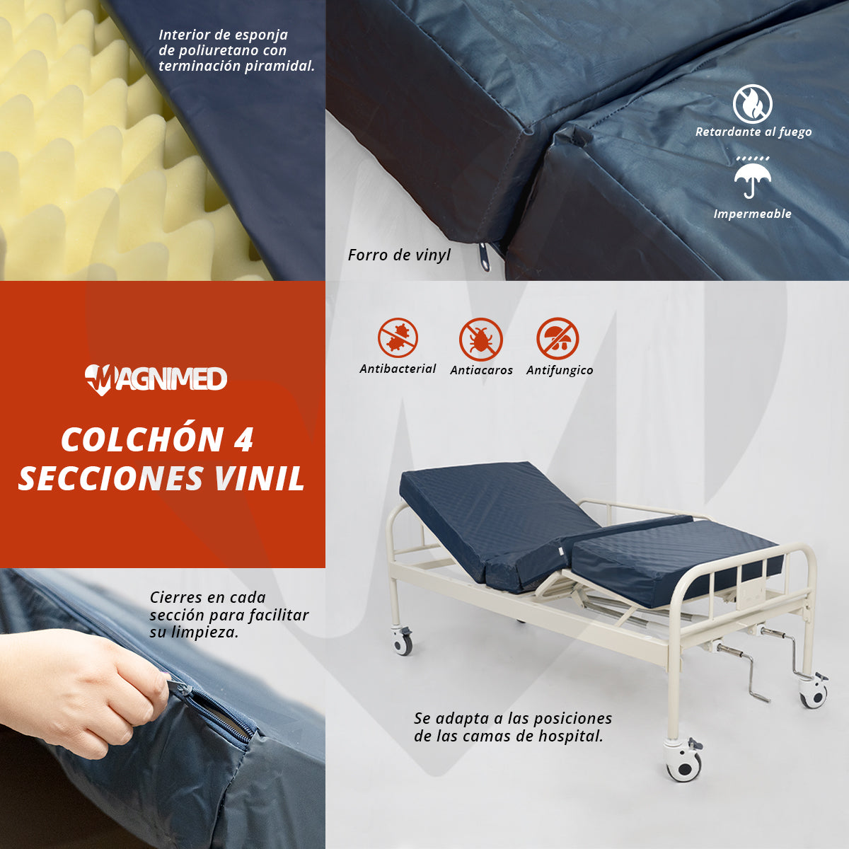 Kit cama manual 2 manivelas - todo incluido