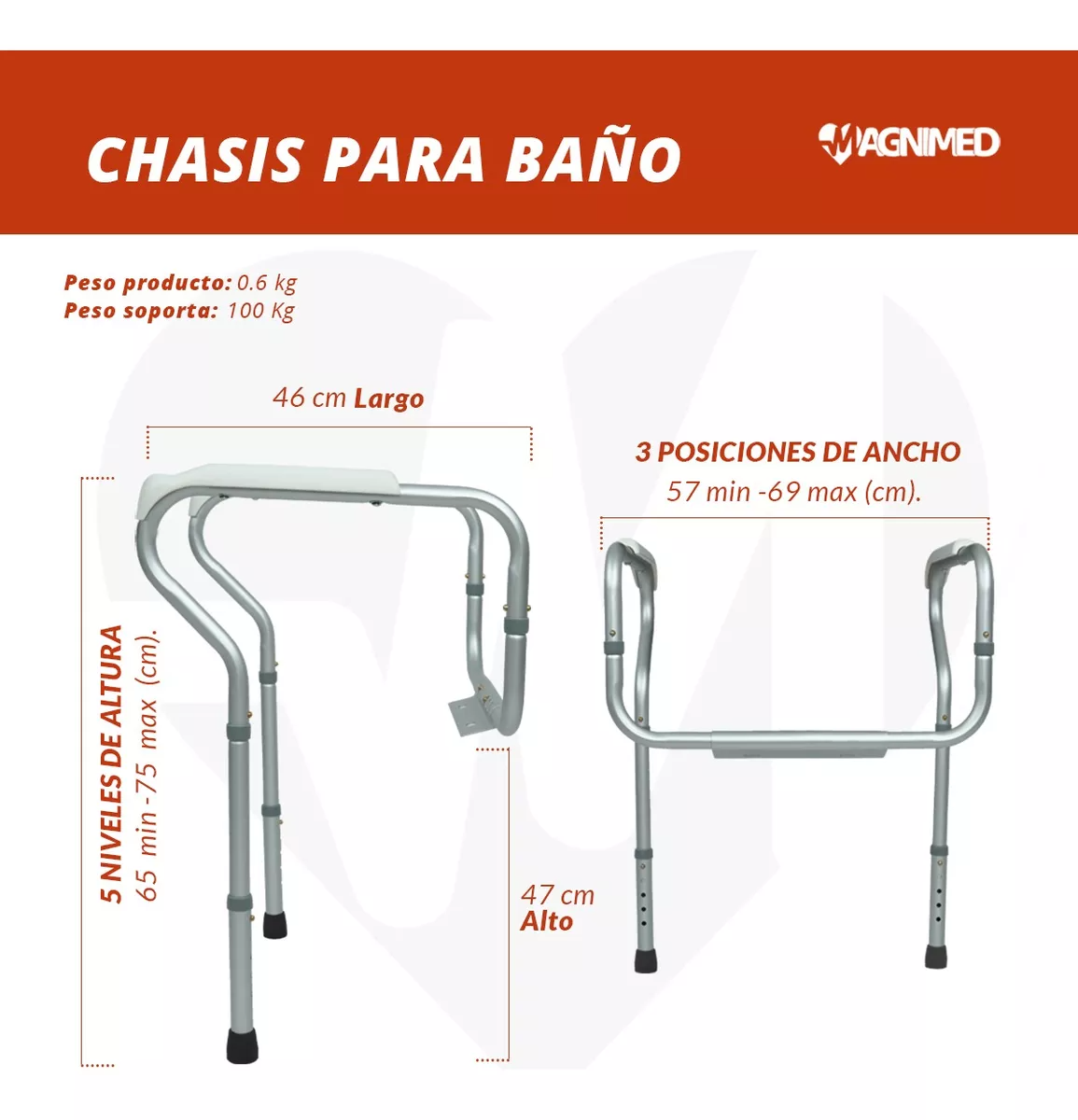 Cuenta con 5 niveles de altura