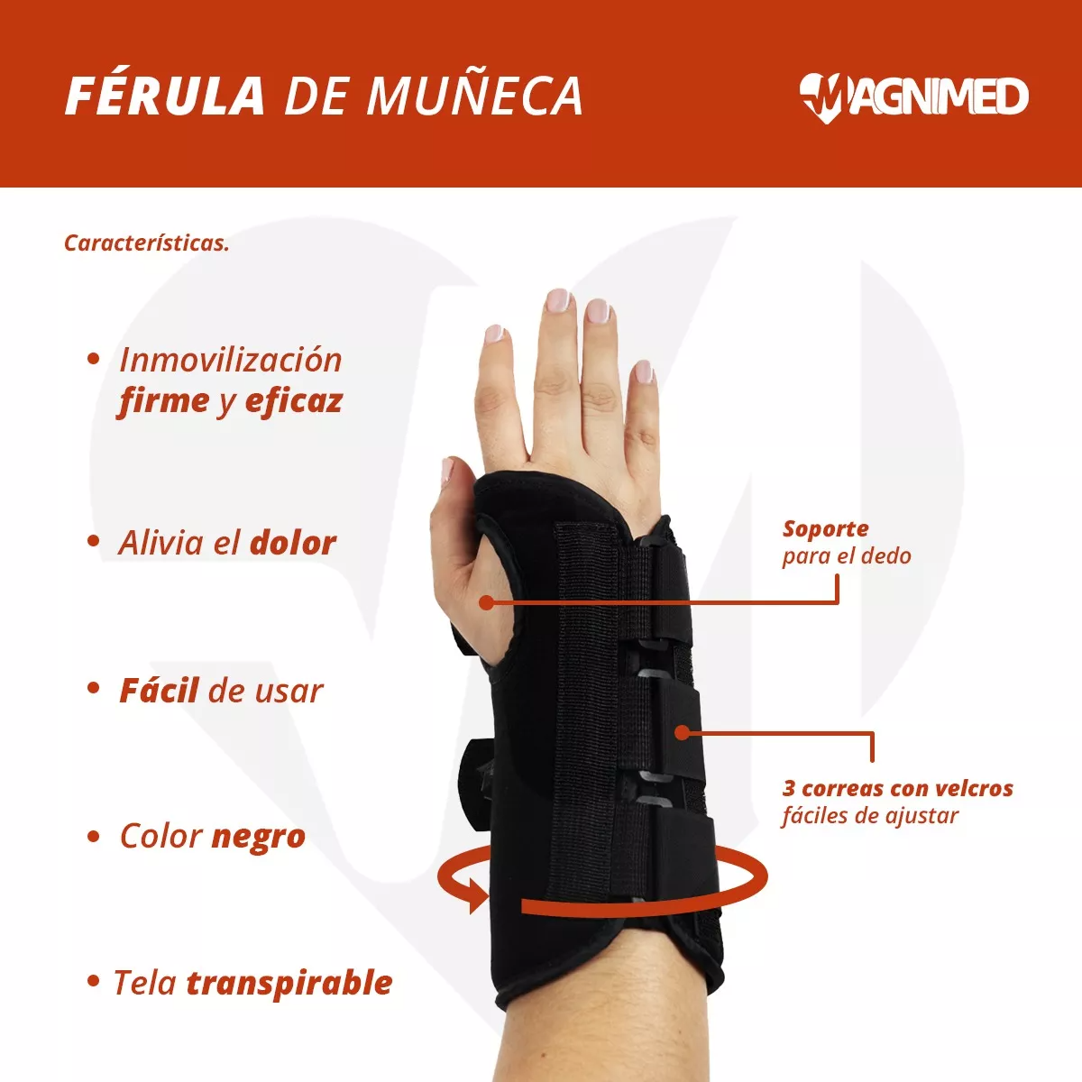 Inmovilización firme y eficaz