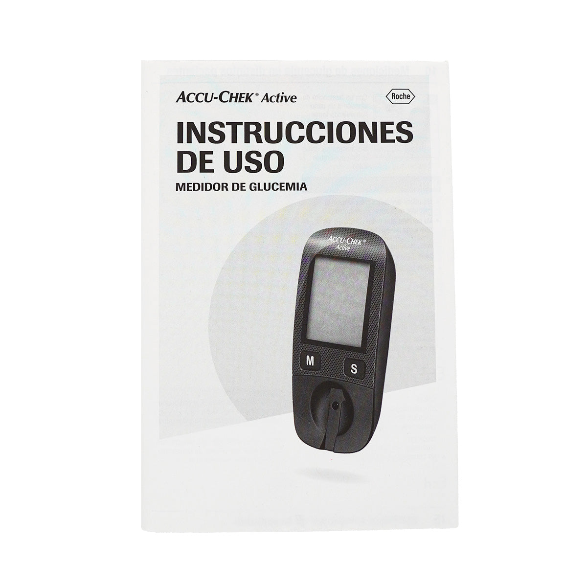 Glucómetro Accu Check Active Incluye Tiras y Punzador Con Funda Color Negro