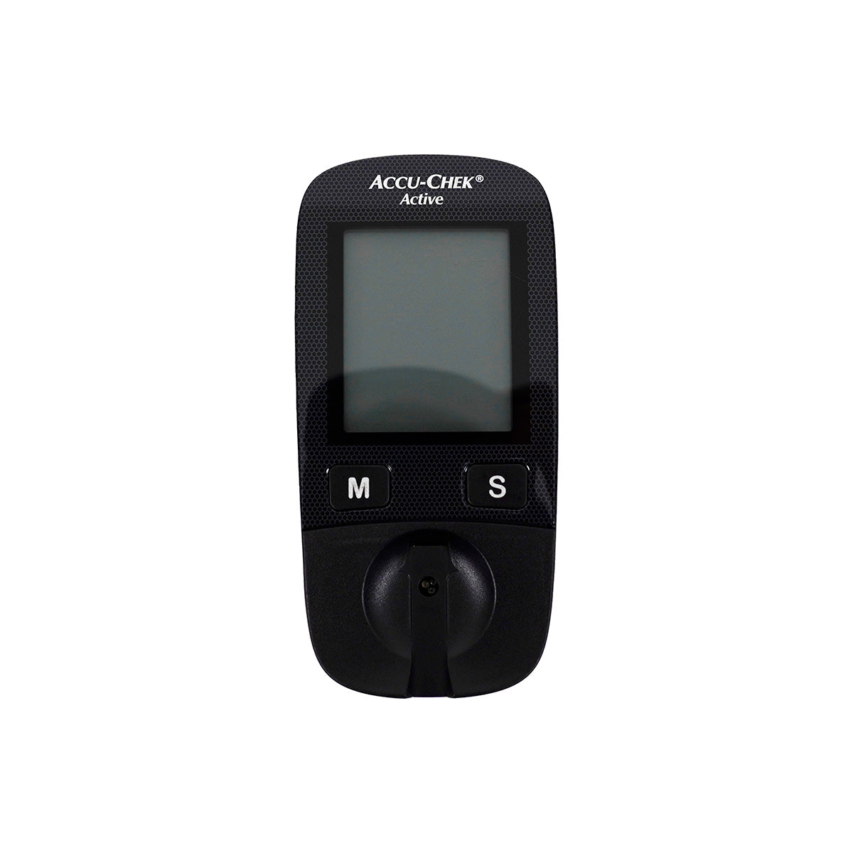 Glucómetro Accu Check Active Incluye Tiras y Punzador Con Funda Color Negro