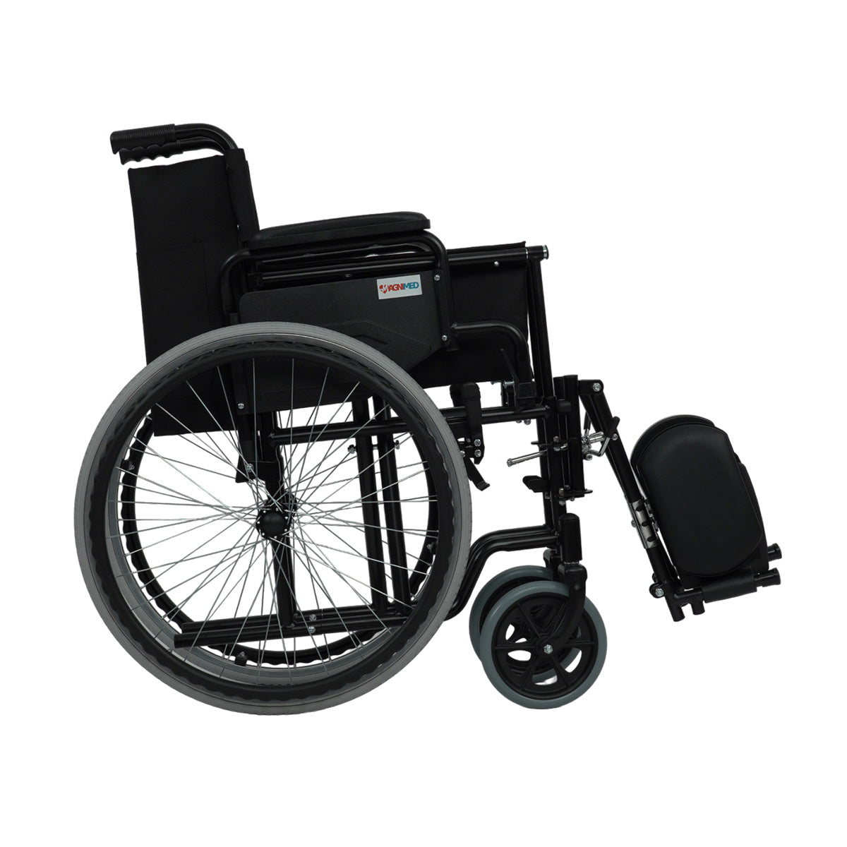 Silla De Ruedas De Traslado Con Elevapiernas Con Descansabrazos