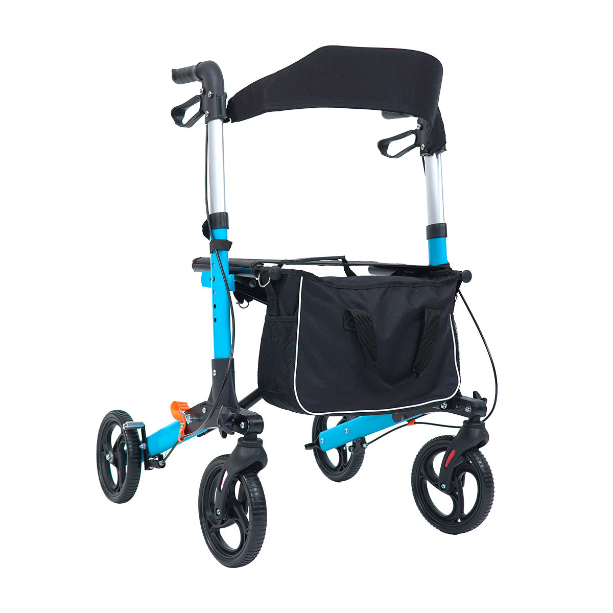 Andadera rollator traslado de aluminio de lujo plegable