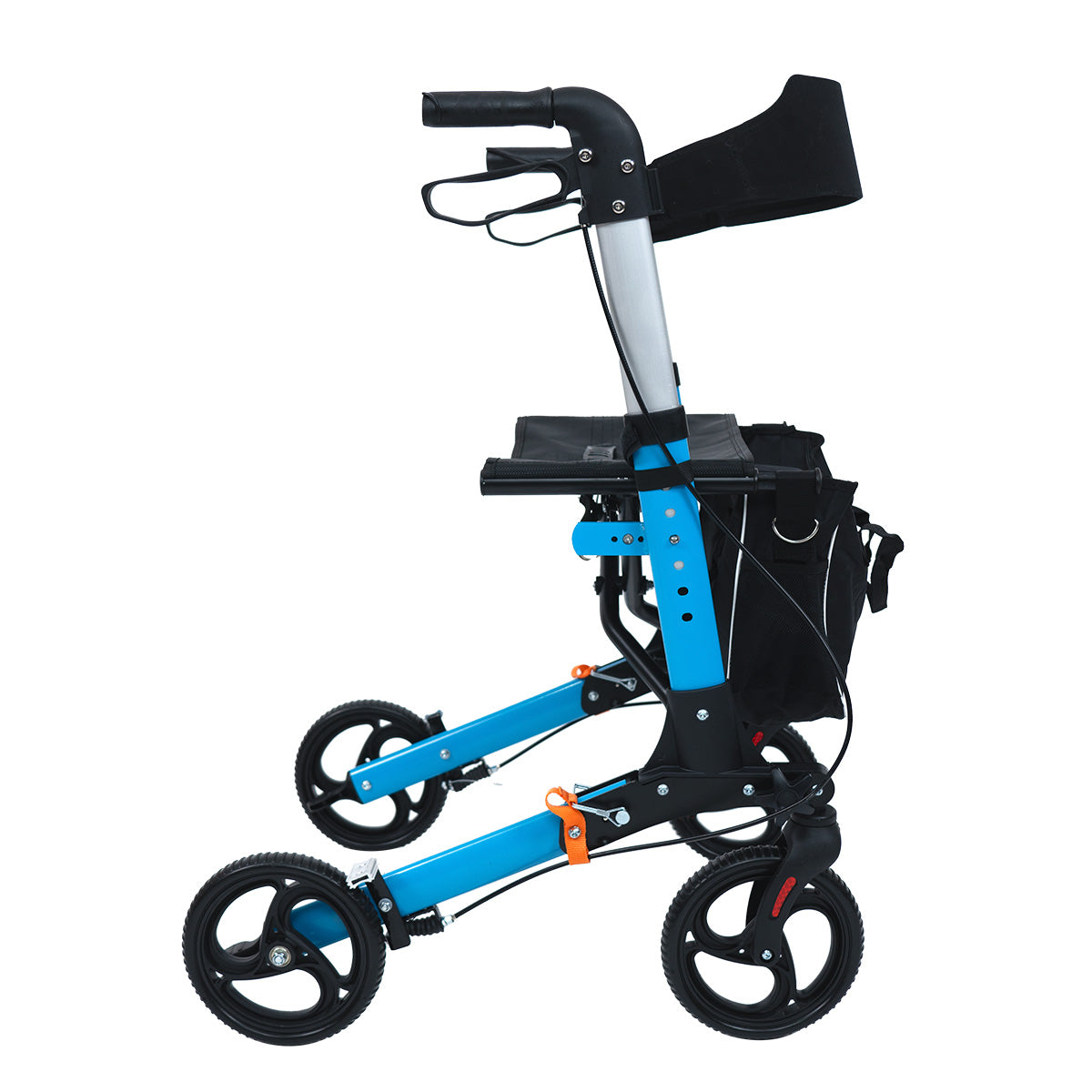 Andadera rollator traslado de aluminio de lujo plegable