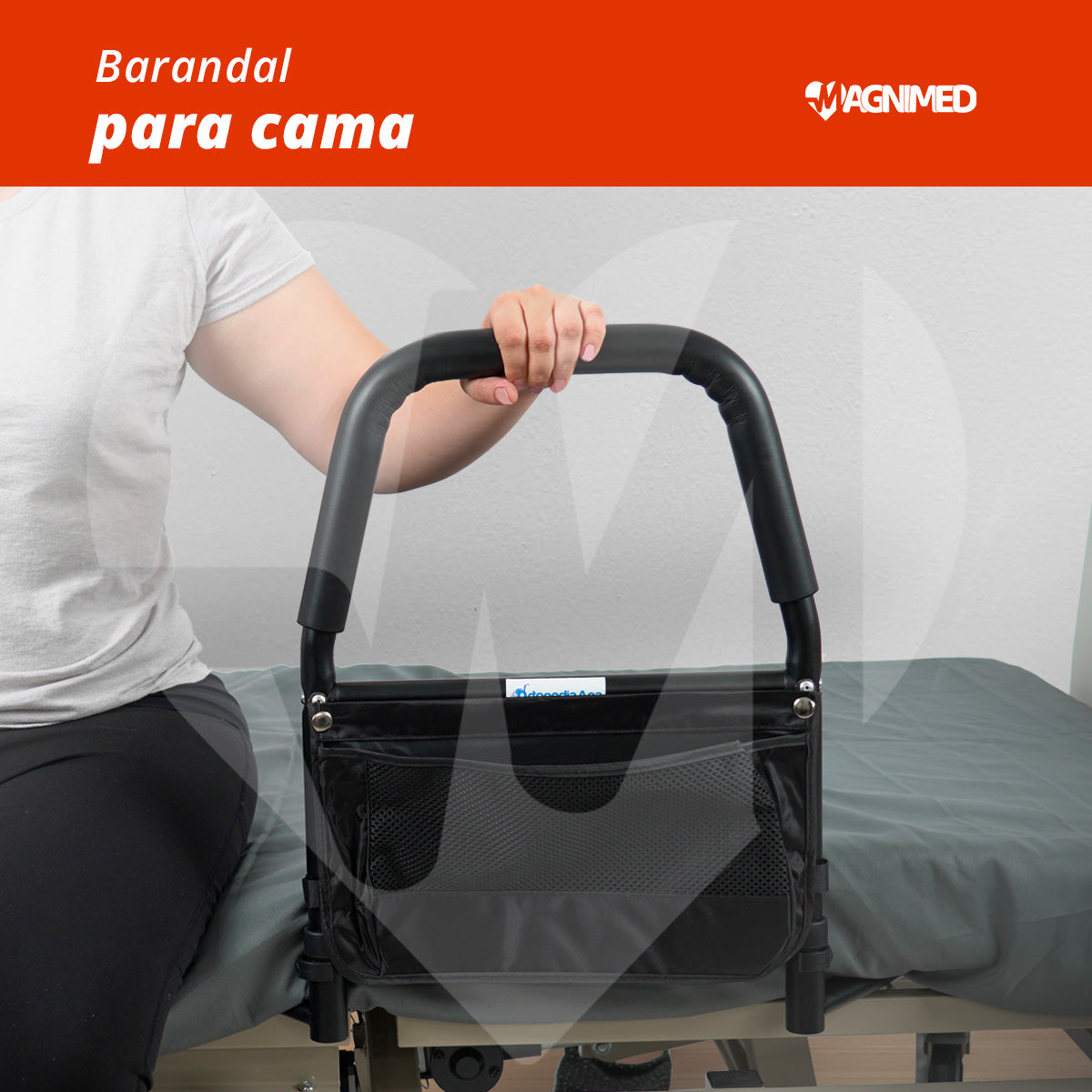 Barandal De Protección Y Seguridad Para Cama Protector Color Negro