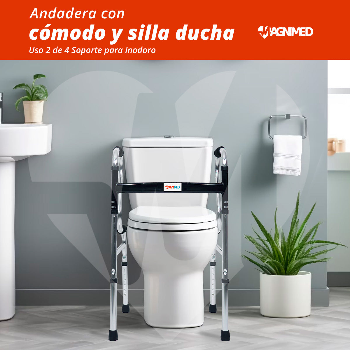 Uso como soporte para inodoro