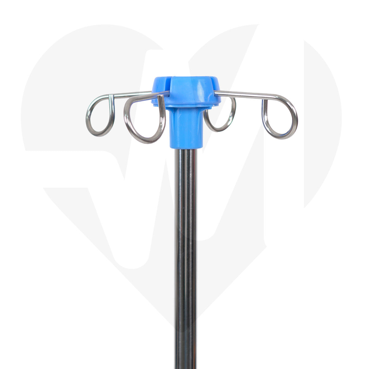 Portasuero Tripie Con Base Plástica 5 Ruedas Ajustable 4 Ganchos