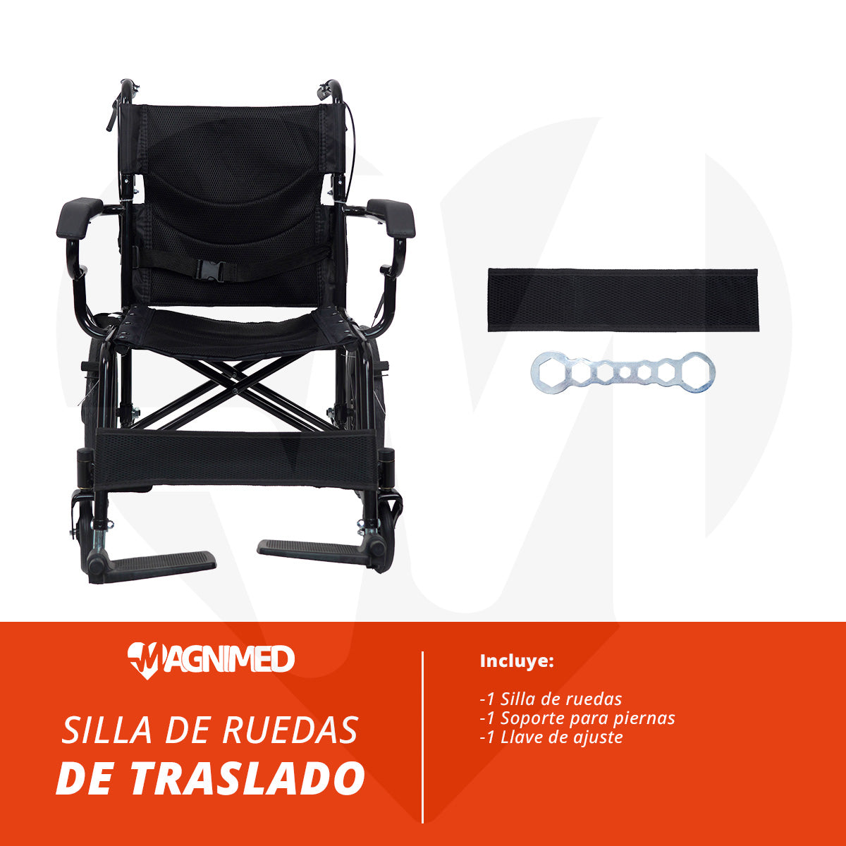 Incluye 1 llave de ajuste y 1 soporte para piernas