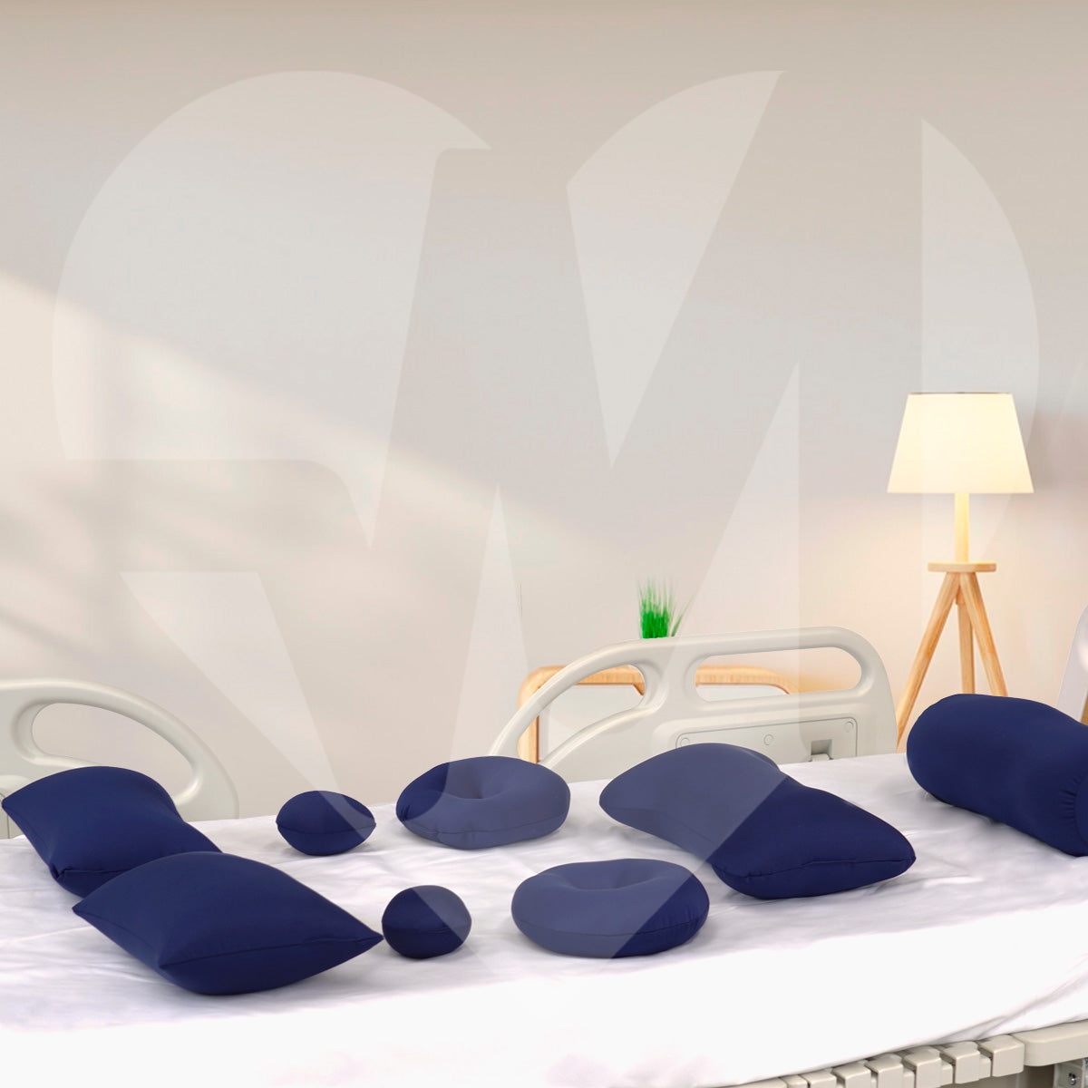 Cojines Almohadas Para Cama Antillagas Microperlas 8 Piezas