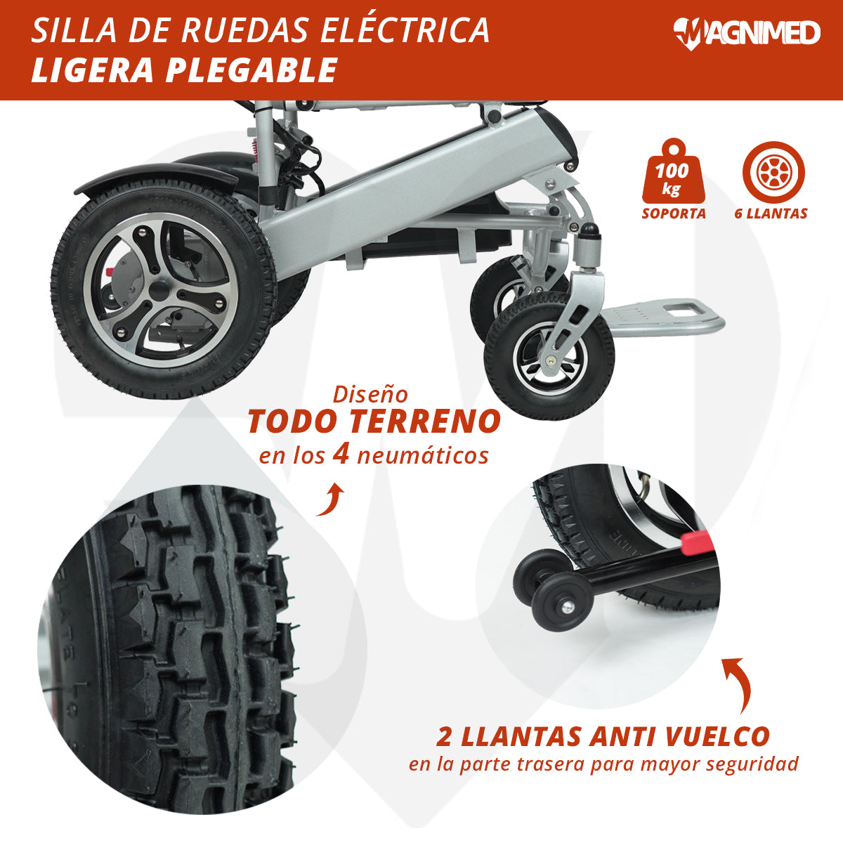 Diseño todo terreno en los 4 neumáticos