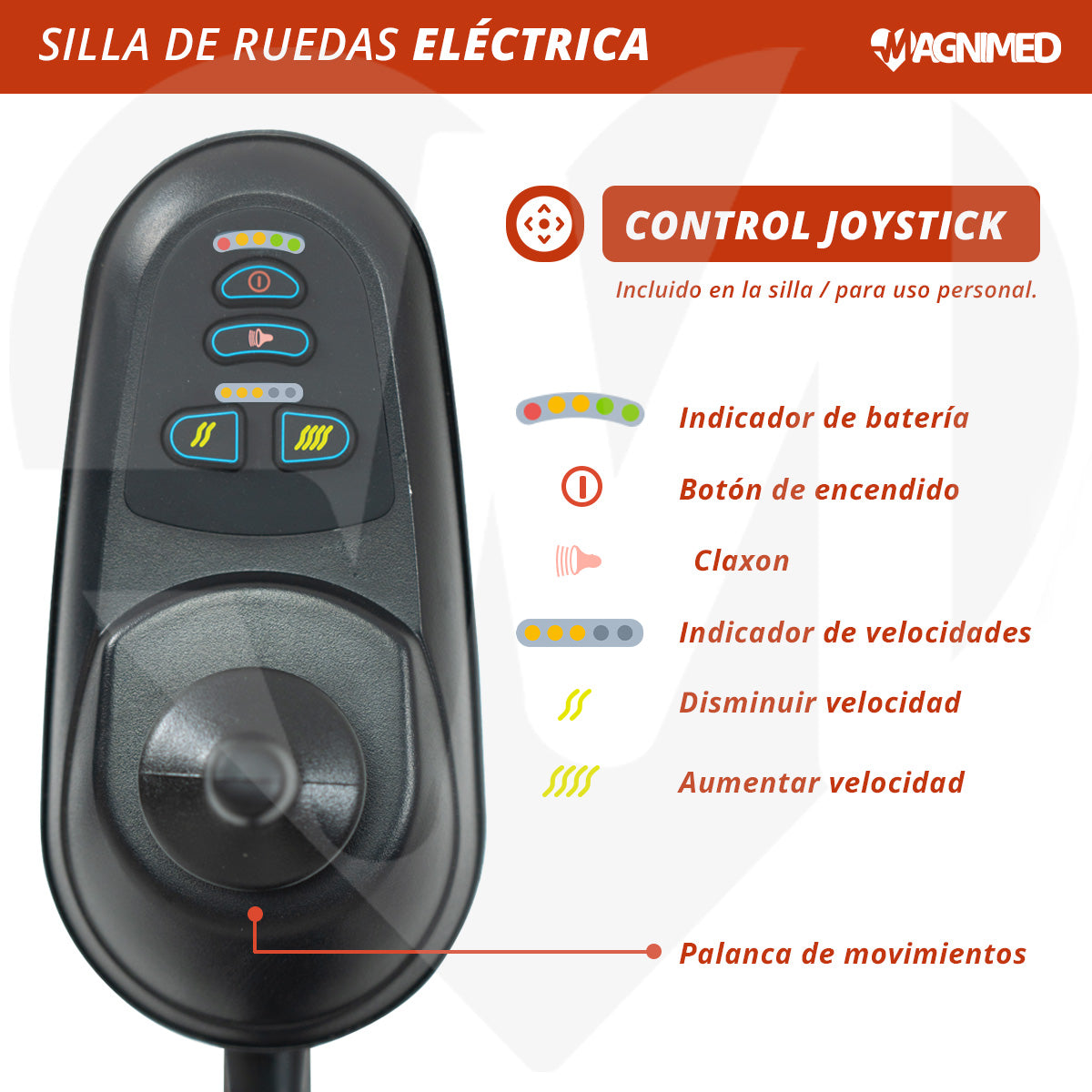 Incluido con control joystick