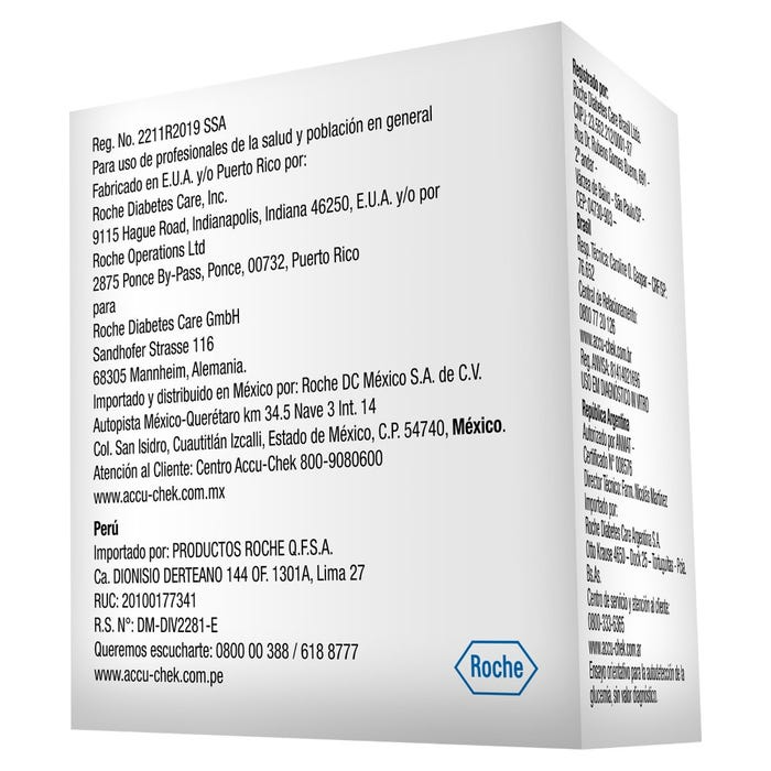Lleva un control preciso y constante de tu salud con el glucómetro Accu-Chek Guide ME.