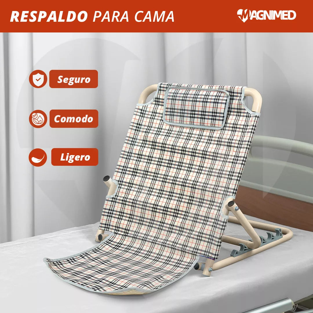 El respaldo es seguro, cómodo y ligero