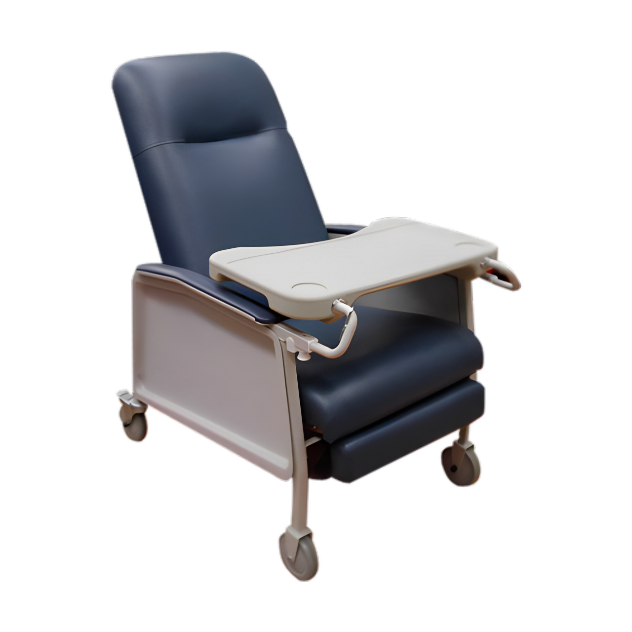 Sillón Reposet Hemodiálisis Geriátrico Y De Recuperación Con Charola Desmontable Y Ruedas