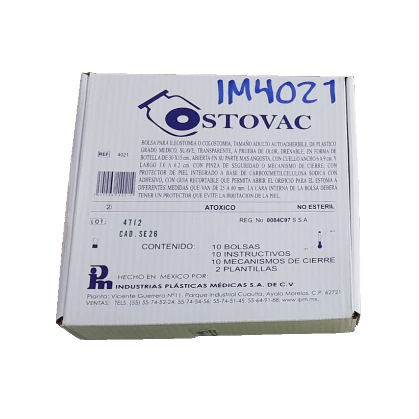 Barrera y bolsa para colostomía colokit
