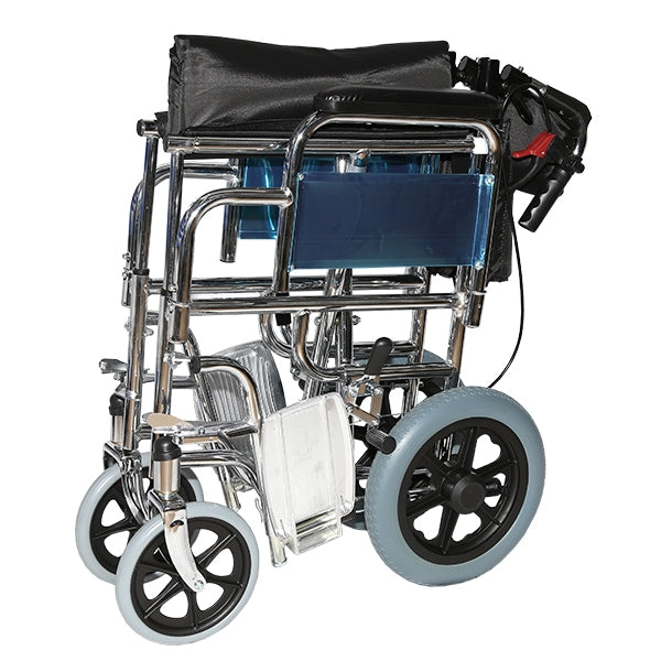Silla de traslado-con frenos cromada mobi