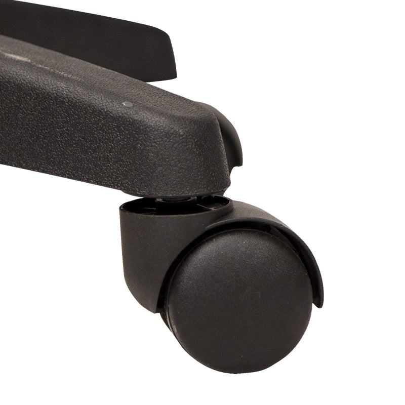 Portasuero con 5 ruedas base negra