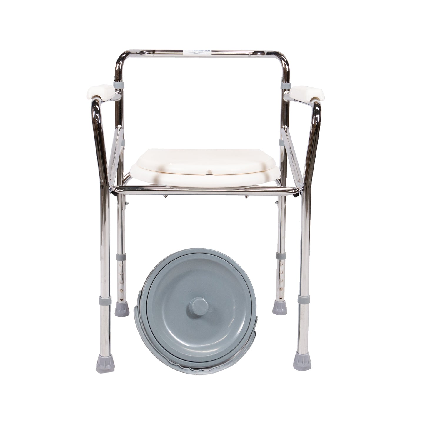 Regatones de caucho sintético (100%) color gris.