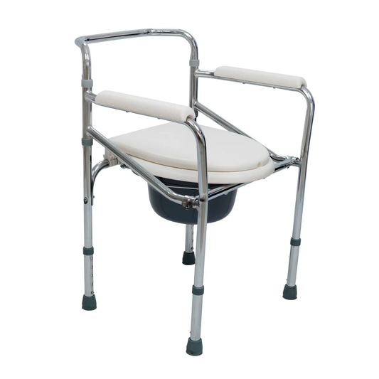 Silla Comodo Aumento Ducha Para Wc Baño 3 En 1 Plegable