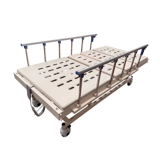 Cama de Hospital Eléctrica de 3 Posiciones | Estructura de Acero, Soporta hasta 150kg (Detalles estéticos y subida)