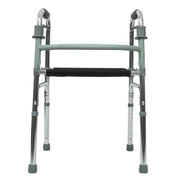 Andadera con Asiento de Lona | Estructura de Acero, Altura Ajustable, Sistema Plegable Soporta 100 kg