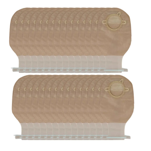 Bolsa para Colostomía o Ileostomía Drenable con Aro para Ostomías de 60 mm (Kit de 30 Piezas)