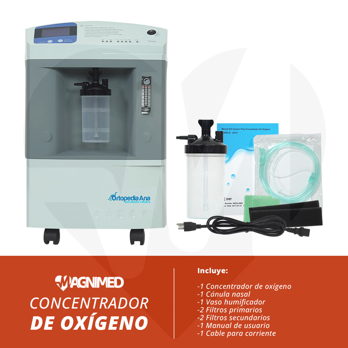 Concentrador De Oxigeno Grado Médico Hospitalario Flujo Continuo 10 Litros