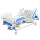 Cama De Hospitalaria Eléctrica 5 Posiciones De Lujo 4 Motores, Altura Ajustable, Control Inalámbrico, Con Perforación Para Porta Suero, Ruedas Giratorias con Sistema de Bloqueo Seguro