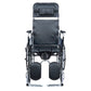 Silla De Ruedas Reclinable Con Cómodo y Elevapiernas De Acero