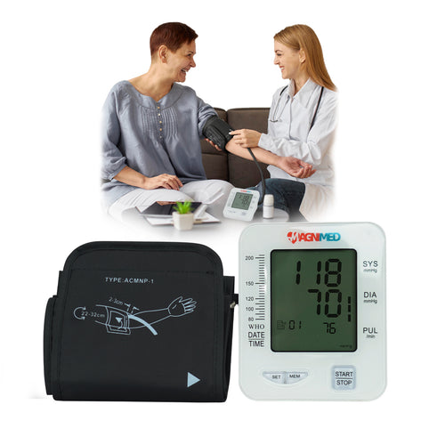 Monitor de Presión Arterial para Brazo con Pantalla LCD | Baumanómetro Digital para Medir la Presión Sanguínea