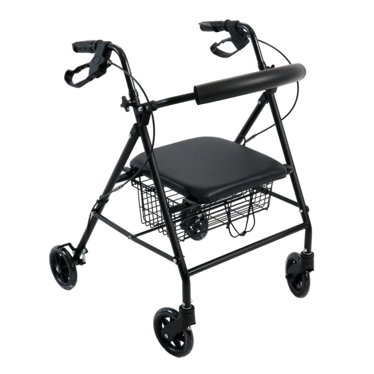 Andadera Rollator C/ Asiento Y Canastilla De Acero