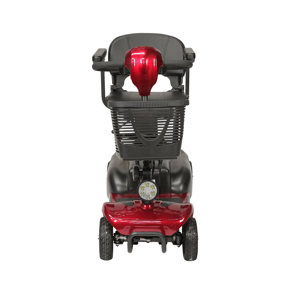 Scooter eléctrico 4 ruedas rojo