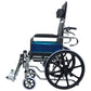 Silla De Ruedas Reclinable Con Cómodo y Elevapiernas De Acero